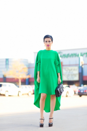 Nini Green Circle Dress