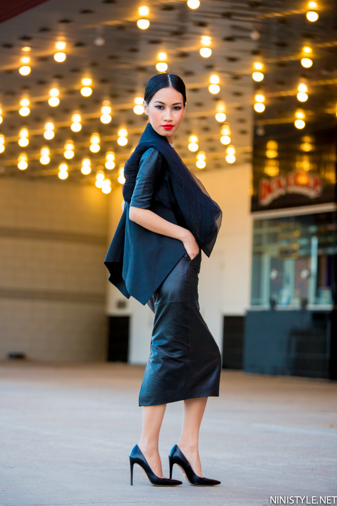 Leather Pencil Skirt | Nini's Style